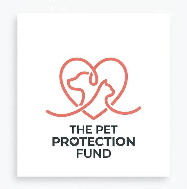 The Pet Protection Fund logo in coral and charcoal
